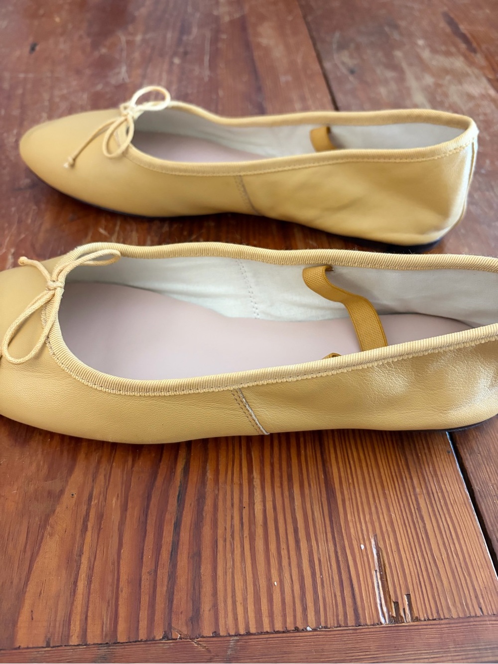 Loeffler Randall Yellow Bow Ballet Flats - Picture 7 of 9